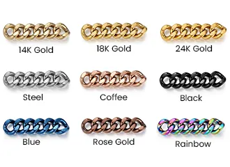 Cuban Chain Plating Options for OEM ODM Order